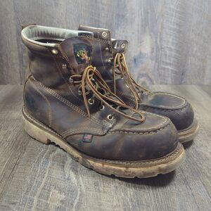 Thorogood Men's Sz 10.5 D American Heritage 6″ Trail Crazy Horse Safety Toe Moc